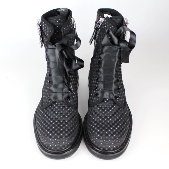NEW Roger Vivier Viv Strass Combat Bootie–Crystal Buckle -Luxe Fall/Winter Shoes - Picture 7 of 16